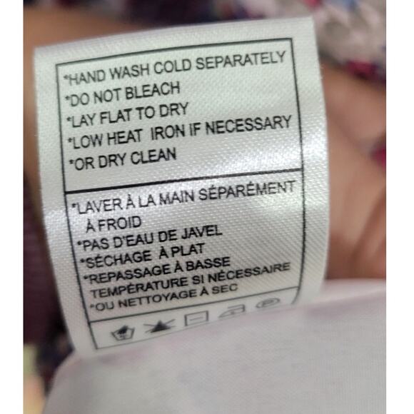 BB Dakota by Steve Madden Dress Womens Large Floral Chiffon Sleeveless Midi Boho - Picture 10 of 10